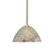 Besa Lighting Tessa Stem Pendant, Mocha, Satin Nickel Finish, 1x9W LED 1TT-420183-LED-SN - alternate 1